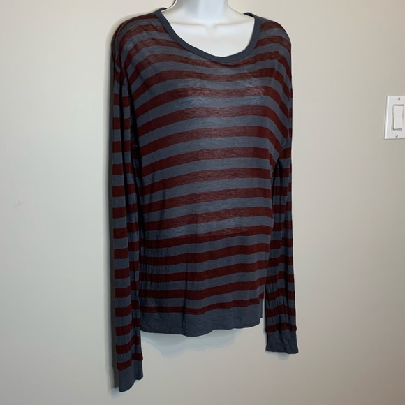 Alexander Wang Striped Long Sleeve Top - Picture 2 of 5